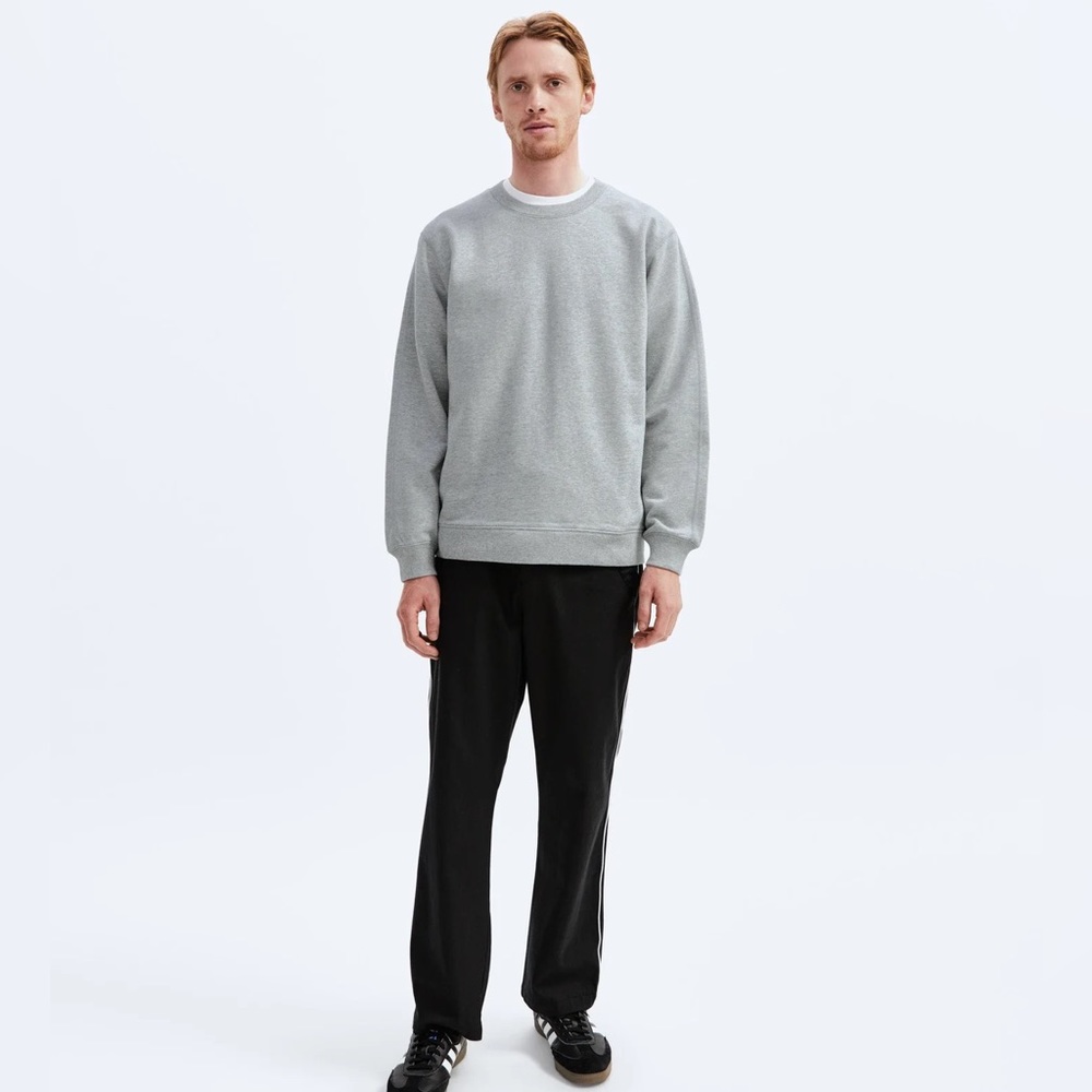 Reigning Champ midweight terry grey crewneck sweater